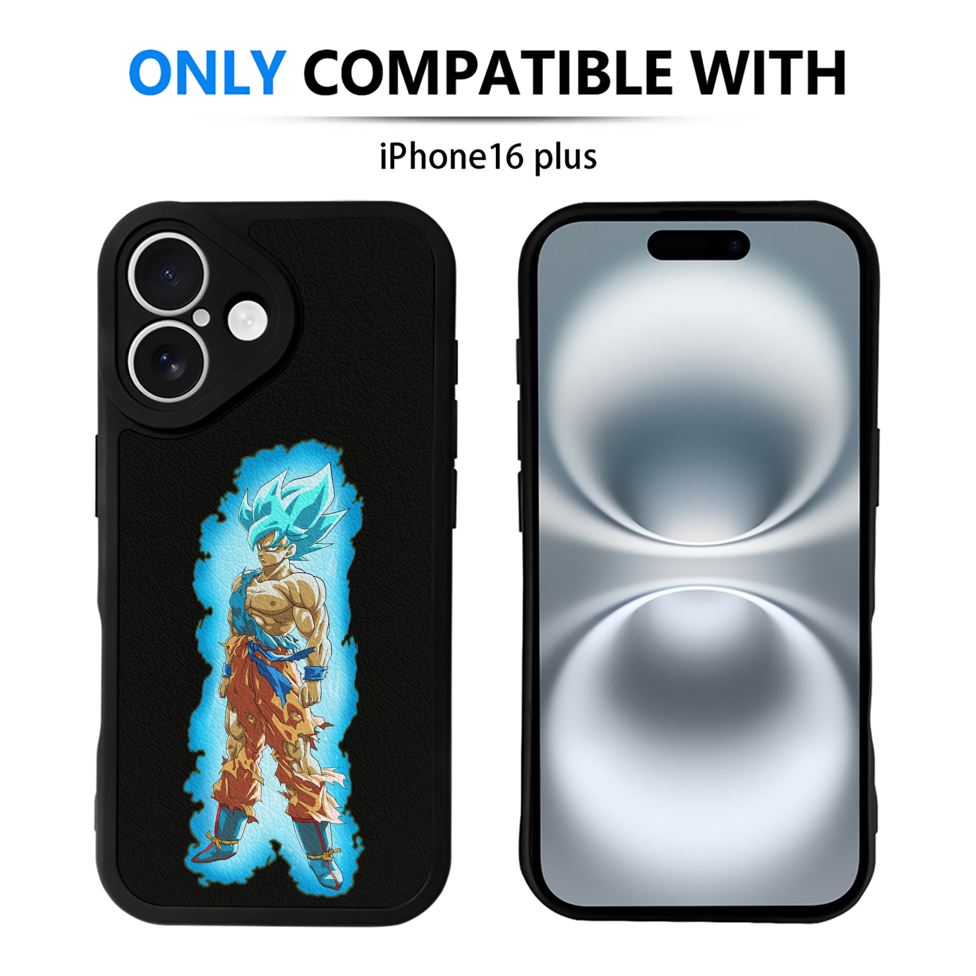（画像用） ドラゴンボール 孫悟空（そん ごくう）Son Goku カカロット DRAGON BALL Kakarotto 【iPhone 16シリーズ対応】シリコンスマホケース（レザー調） 材質：シリコン